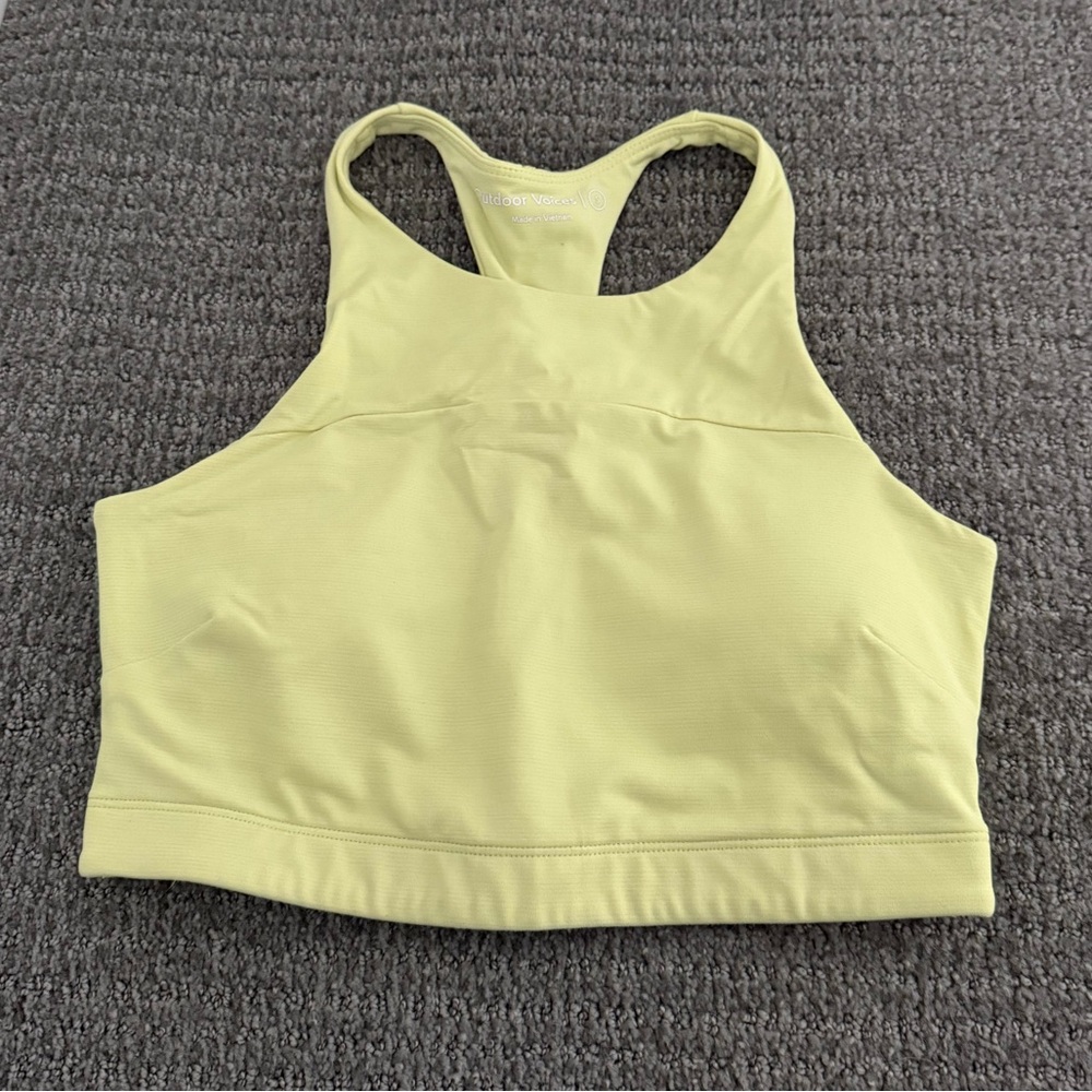 Outdoor Voices Move Free Crop Top Size S Yellow